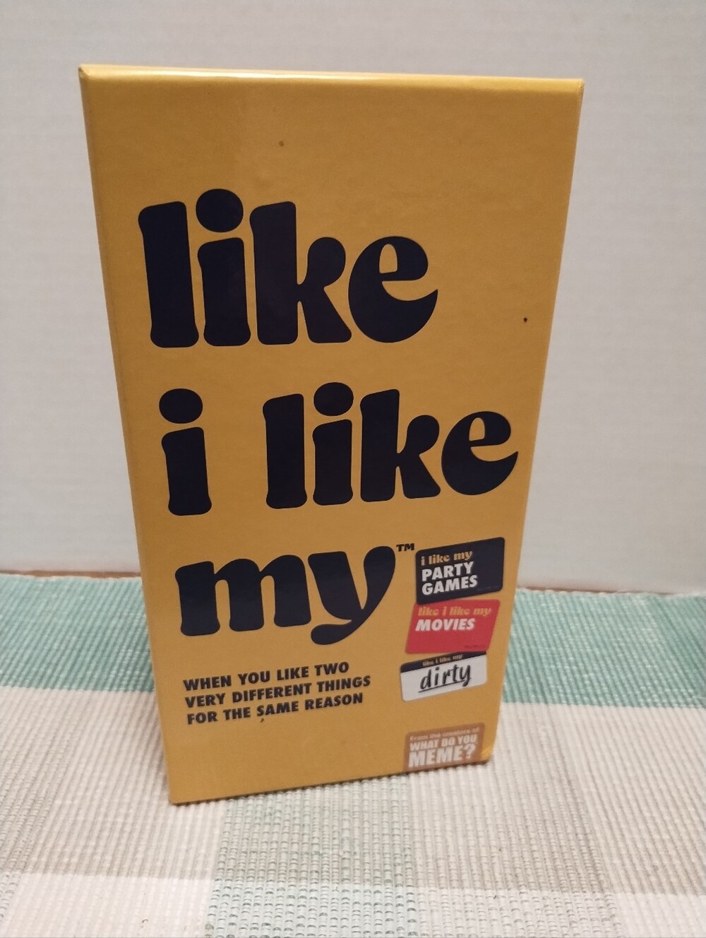 "Like I Like My" Party Game - Yellow